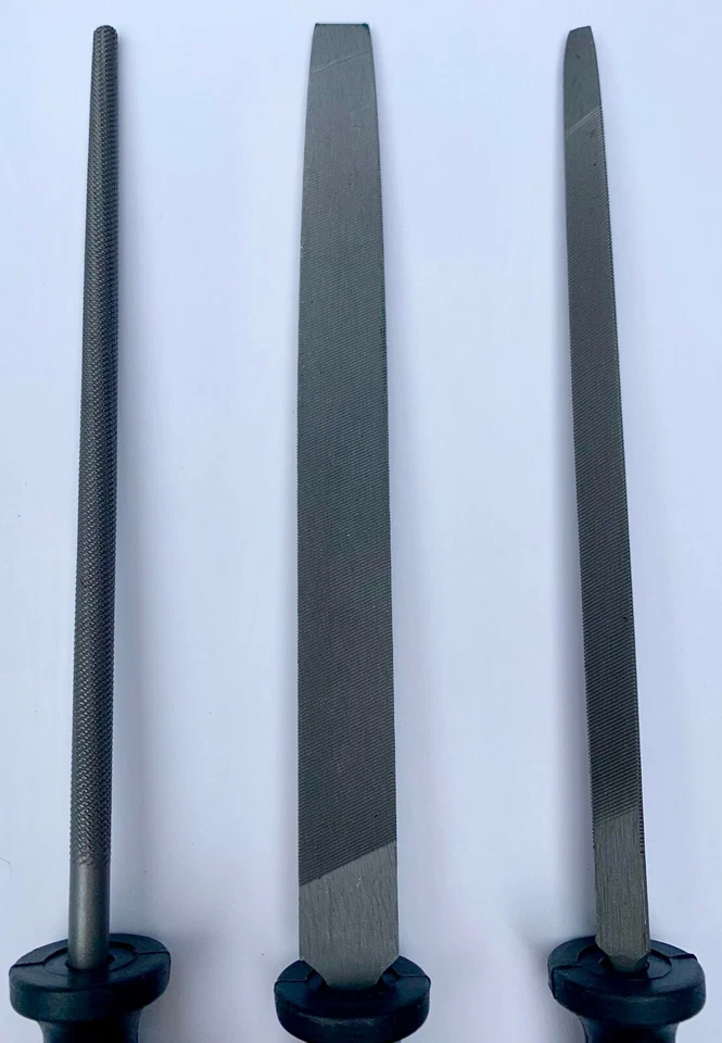 BIGFOOT- 3 Piece File Set With Handles. 6 INCH Round MILL SLIM - FREE SHIPPING!! - Image 2 of 4