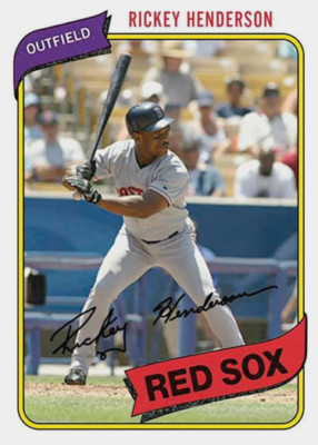 Rick Henderson Elite Edition 入手難シューティング 1990 Donruss card #304 - Rickey Henderson - HoF - *ERROR* Baseball