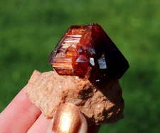 Arcanite Lab Grown Crystals Red-Brown Twinned Crystals From Poland     5.4 Cm's