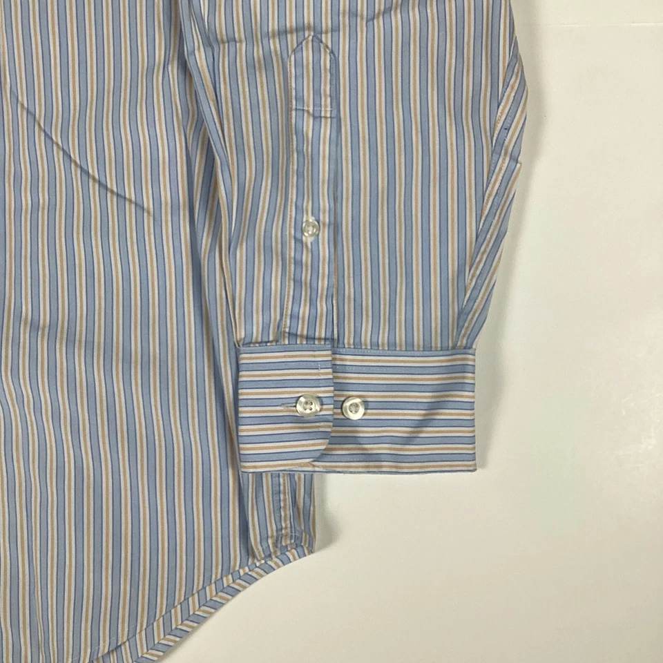 Kenneth Roberts Platinum 80's 2 Ply Cotton Dress Shirt Sz 16.5 34/35 Stained - Image 4 of 4