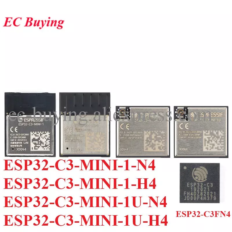 ESP32-C3-MINI-1 Dual-mode WiFi Bluetooth BLE 5.0 4MB MCU | eBay