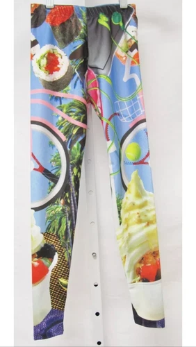 $52 NWT Zara Terez Multi Chloefornia Print Leggings Size Girls Large Or 14