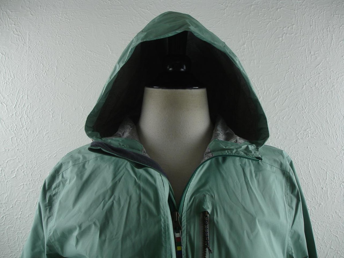 Sherpa Adventure Gear Kunde Shell Rain Jacket Mechi Green Women's  sz M