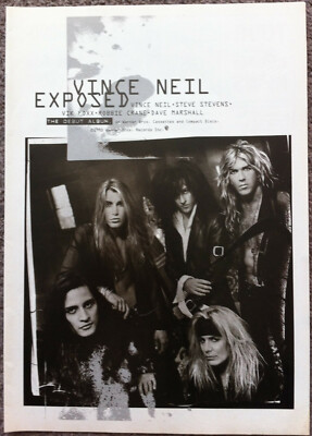 VINCE NEIL ~ EXPOSED 1993 Full page UK magazine ad MOTLEY CRUE