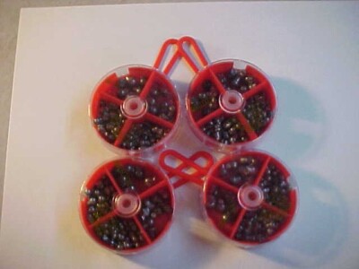 4 sets of 78 Piece Removable Split Shot Sinkers assortment total 312 HT