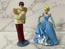 Lot Of 2 Disney Cinderella Cake Toppers Prince Charming
