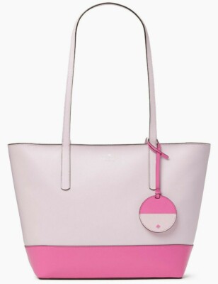 Kate Spade Briel Large Pink Smooth Leather Tote WKRU6708 NWT $329 Retail