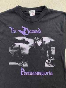 未使用THE DAMNED 2024ツアーTシャツ TD---Best-of-photo-black-t-