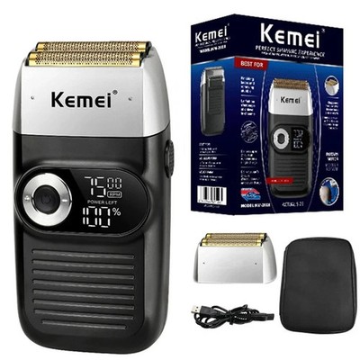 KEMEI Herren Elektrorasierer Rasierer Folienrasierer Barttrimmer kabellos wiederaufladbar