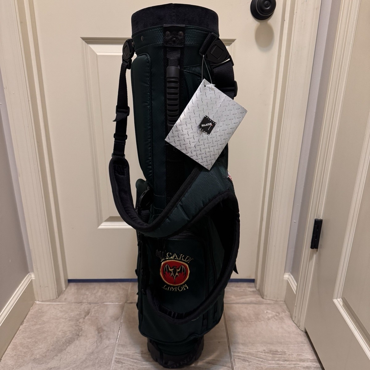 Belding Sports Stand Golf Bag Bacardi Limon Logo Dual Strap Carry