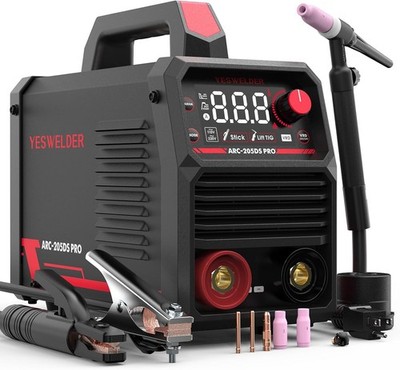 205Amp Stick Welder with Lift TIG Torch,110V/220V Dual Voltage Welding Machine
