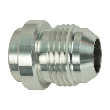 ICT Billet Weld-On Fitting AN970-08A; Weld On Bung, Aluminum -08AN male Straight