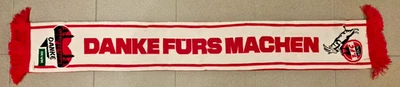 1. FC Köln Schal / DANKE FÜRS MACHEN / DEVK / - Bild 1 von 2