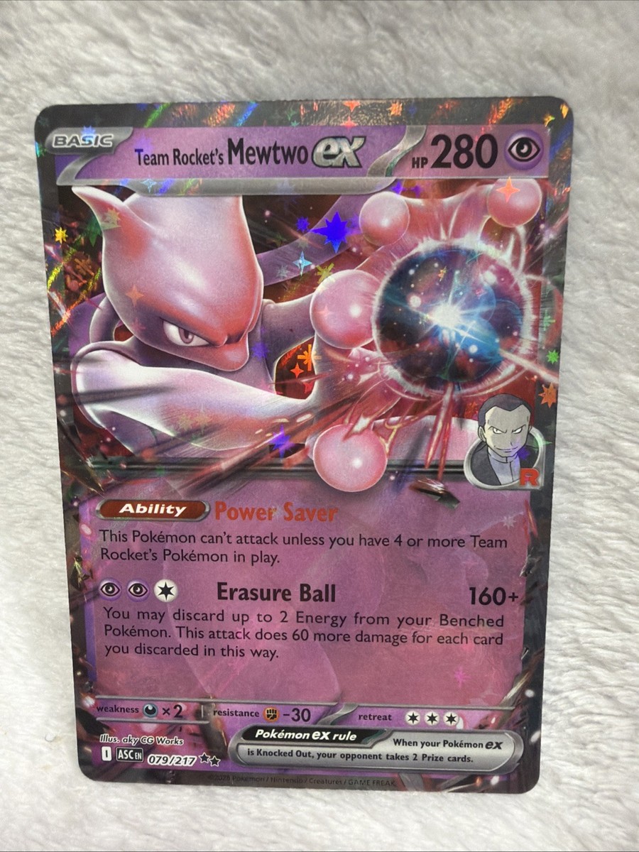 Team Rocket's Mewtwo Ex 079/217 - ME Ascended Heroes English Ready