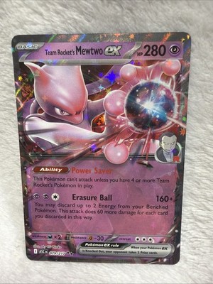 英語版TEAM ROCKET'S MEWTWO EX ロケット団の栄光 Team Rocket's Mewtwo Ex 079/217 - ME Ascended Heroes English Ready
