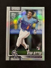 Ryan Ritter 2026 Topps Series 1 #18 Rainbow Foil RC Colorado Rockies