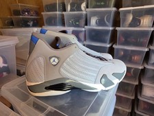 Air Jordan 14 Retro 2014 Wolf Grey 487471 004 para hombre talla 15 XLNT estado