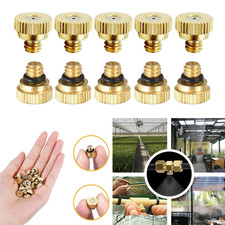 10PC Brass Misting Nozzles for Garden Sprinkler Mister Outdoor Cooling System US