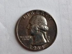 1964 Washington quarter in circulated condition. Last year of 90% silver quarter