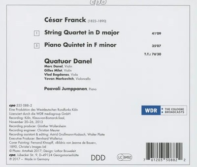 Klavierquintett f-moll | Cesar Franck | Audio-CD | CD | 2017 | EAN 761203508822