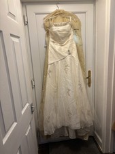 Ivory/Cream Long Strapless Trudy Lee Wedding Dress Size 12