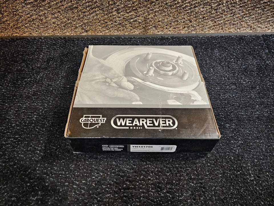 Rotor de disco de freno trasero Carquest Wearever YH141706 para monovolumen Mazda 2004-2006 Foto 2 de 4