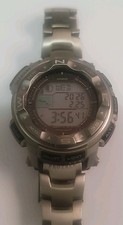 CASIO PRO TREK PRW-2500T Tough Solar Titanium Very Good Condition