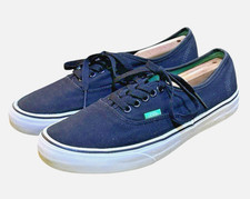 Vans Classic Authentic Black and Teal Shoe Men's 9.5