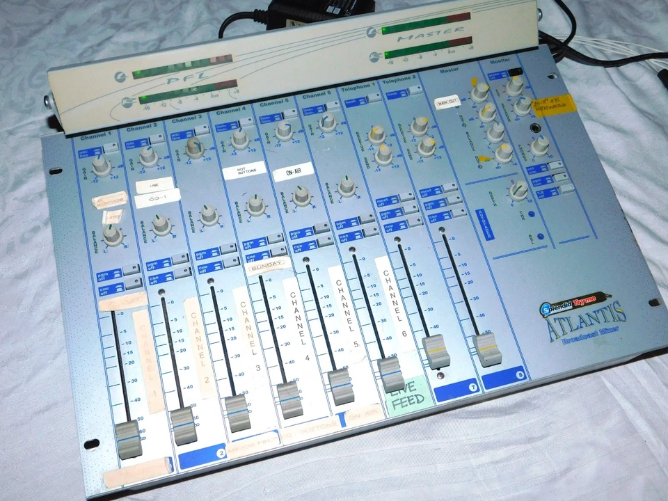 Nicom Atlantis 8 Channel 2 Telephone Hybrid Inputs Radio Broadcast Mixer RARE - Image 2 of 4