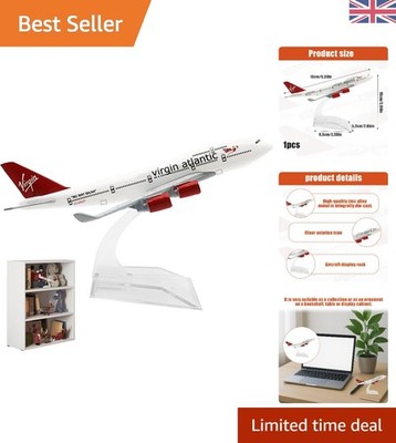 Maßstab 1:400 Diecast Flugzeuge Flugzeug Modellsammlung Virgin Atlantic 747 mit St...