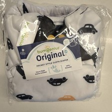 bumGenius Original One-Size Cloth Diaper 5.0 in Go Pattern NEW