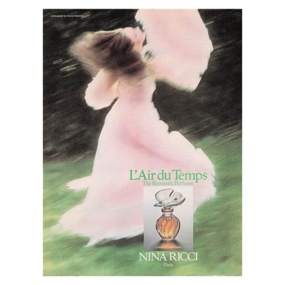 L'Air du Temps The Romantic Perfume Nina Ricci Vintage 1982 Magazine Print Ad