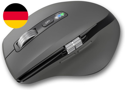 Kabellose Bluetooth-Maus Mit Smart Flying Scroll, Daumenrad & Ergonomischem Desi