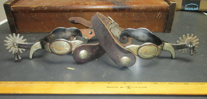 Vintage Antique Kelley (?) Style Spurs Good Condition no maker's mark