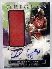 Chelsea Gray 2023 Panini Origins WNBA Jersey Relic Memorabilia Auto #JA-CGY Aces