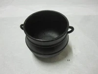 NO LID Cast Iron Potjie Pot Three Legged Cauldron Kettle Cookware 3 Leg