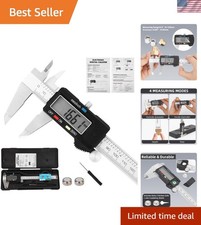 Digital Caliper Measuring Tool Stainless Steel Vernier Micrometer Calipers 6 ...