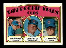 1972 Topps #61 Burt Hooton/Gene Hiser/Earl Stephenson Cubs Rookies EXMT X3657679