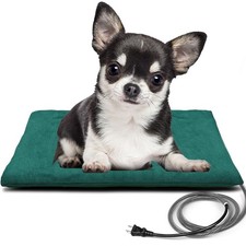 Outdoor Heated Pet Bed with Waterproof Cover,Pet Heating Pads for Dog,Soft El...