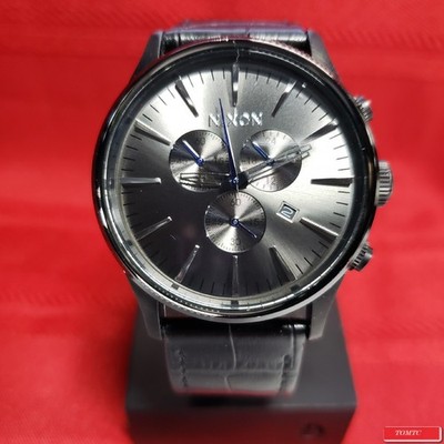 Nixon ''The Sentry Chrono '' (Black) 100M 3-Hand Japanese Miyota Movement [14L]