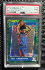 2021 Donruss Optic Cade Cunningham Dragon Choice SSP Rookie #161 RC PSA 9