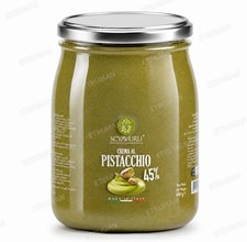 Pista Sicilian Pistachio Cream Spread  -  Spreadable Paste Jar 600g
