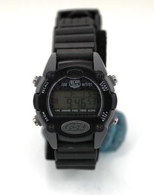 Fossil FSL Watch Women Gray Black Plastic 100m Light Alarm Chron Timer Quartz