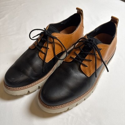 CAT Caterpillar Shoes Womens 10 W Windup Plain Chunky Oxford Black Leather Work