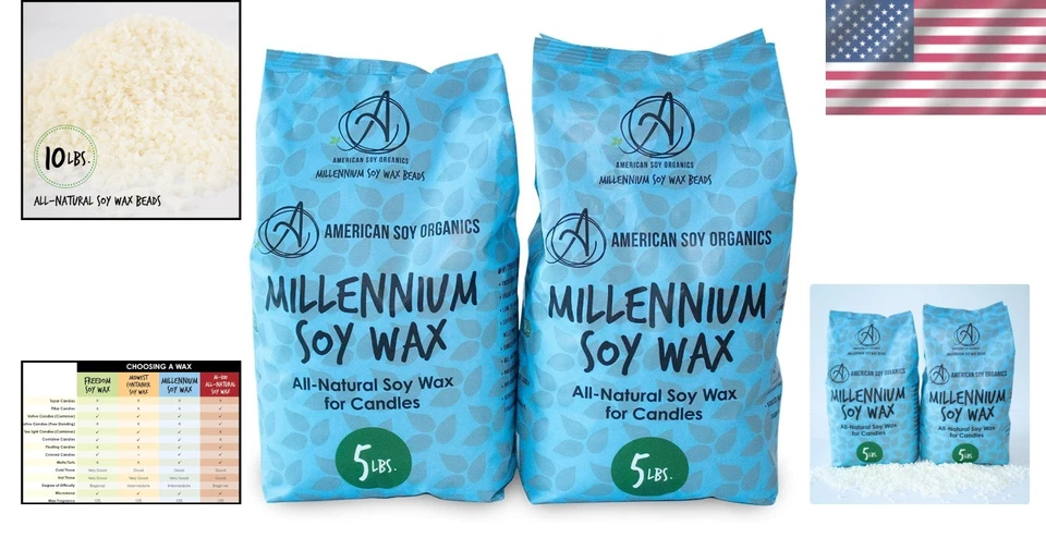 Smooth Soy Wax Beads for Container Candles - Image 2 of 4