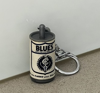 Carlton Blues torch light key ring 1980's  VFL Princess Park vintage logo AFL