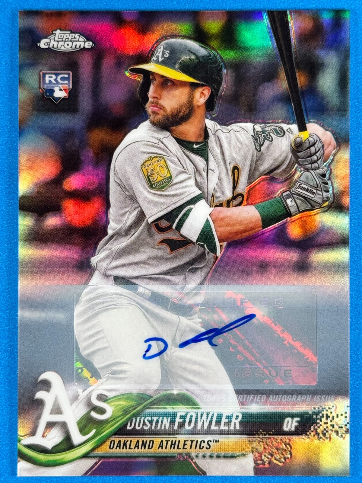 Dustin Fowler #HMT13 2018 Topps Chrome Update Baseball Autograph