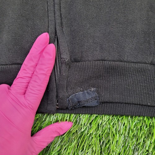 Vintage Russell-Athletic Zip Hoodie Womens XL 23x25 Black - Picture 5 of 10