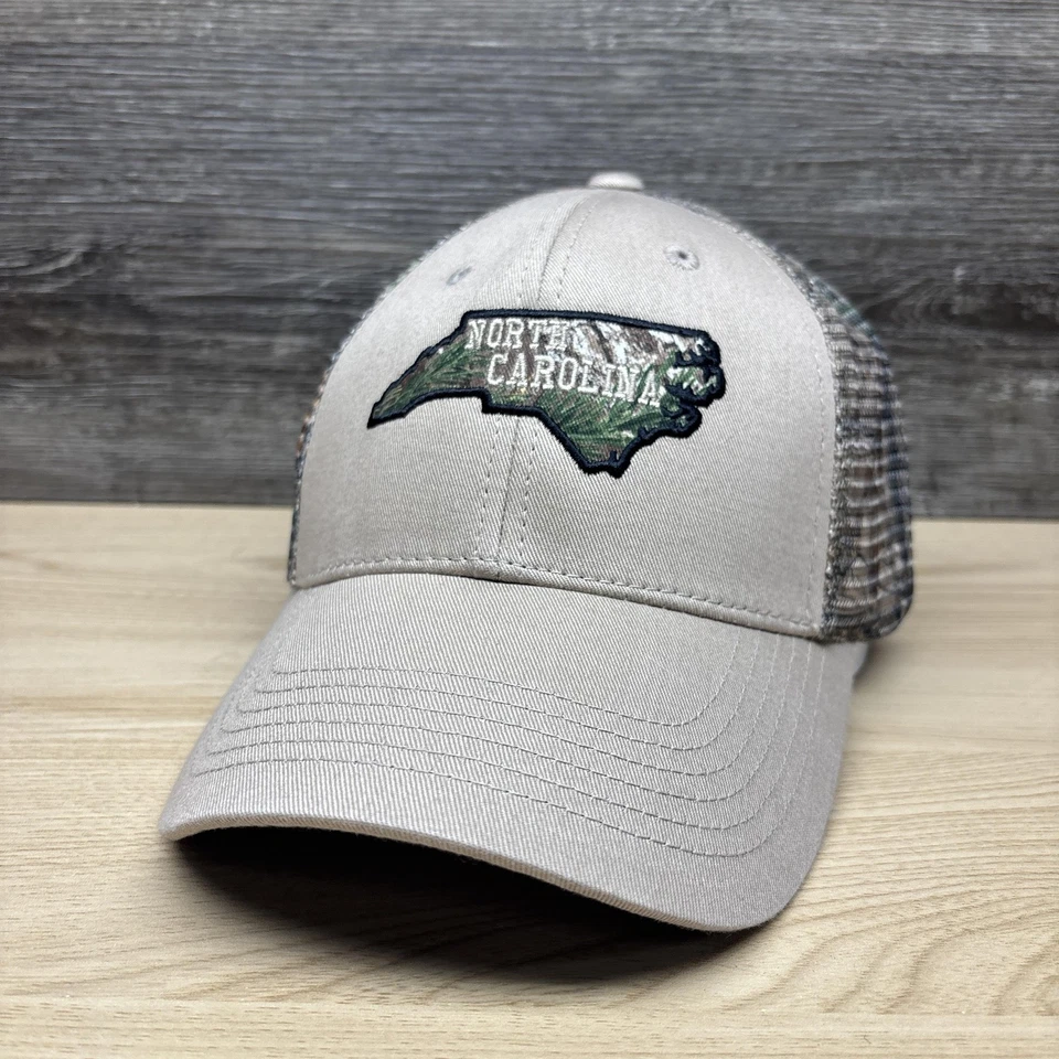 Gorra gorra gorra de Carolina del Norte espalda a presión para hombre bronceada camuflaje camionero cautivadora sombreros Foto 3 de 4