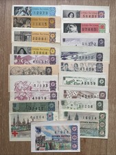 IBERMONEDA| Lotería 1960 a 1963. 20 décimos diferentes